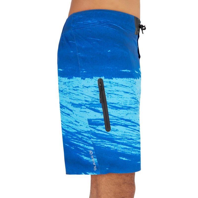 Szörfös boardshort 900S Trash, standard változat, kék 