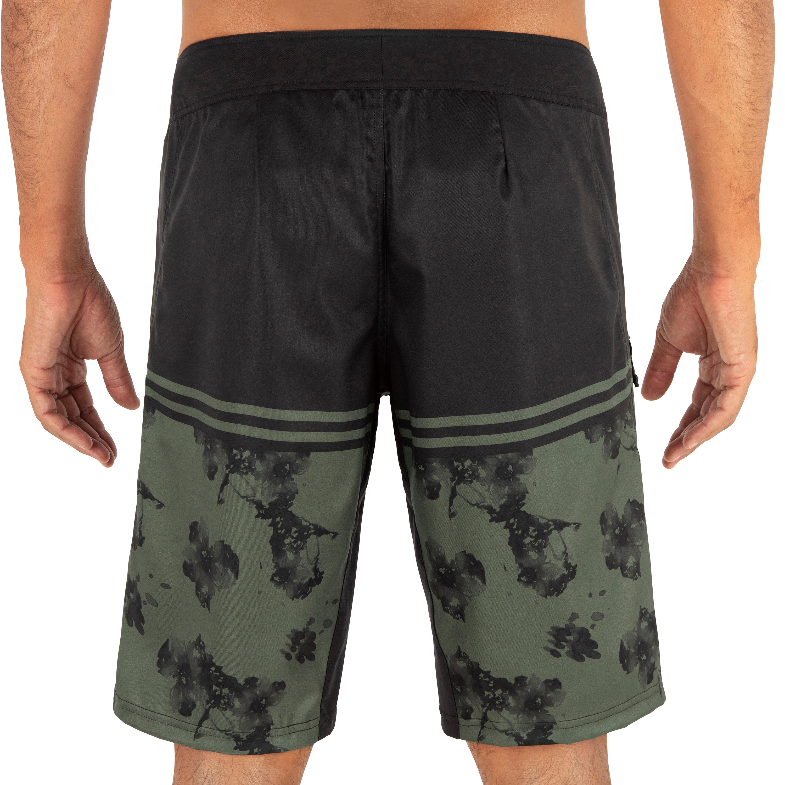 Surfing Standard Boardshorts 500 - Stain Khaki 3/5