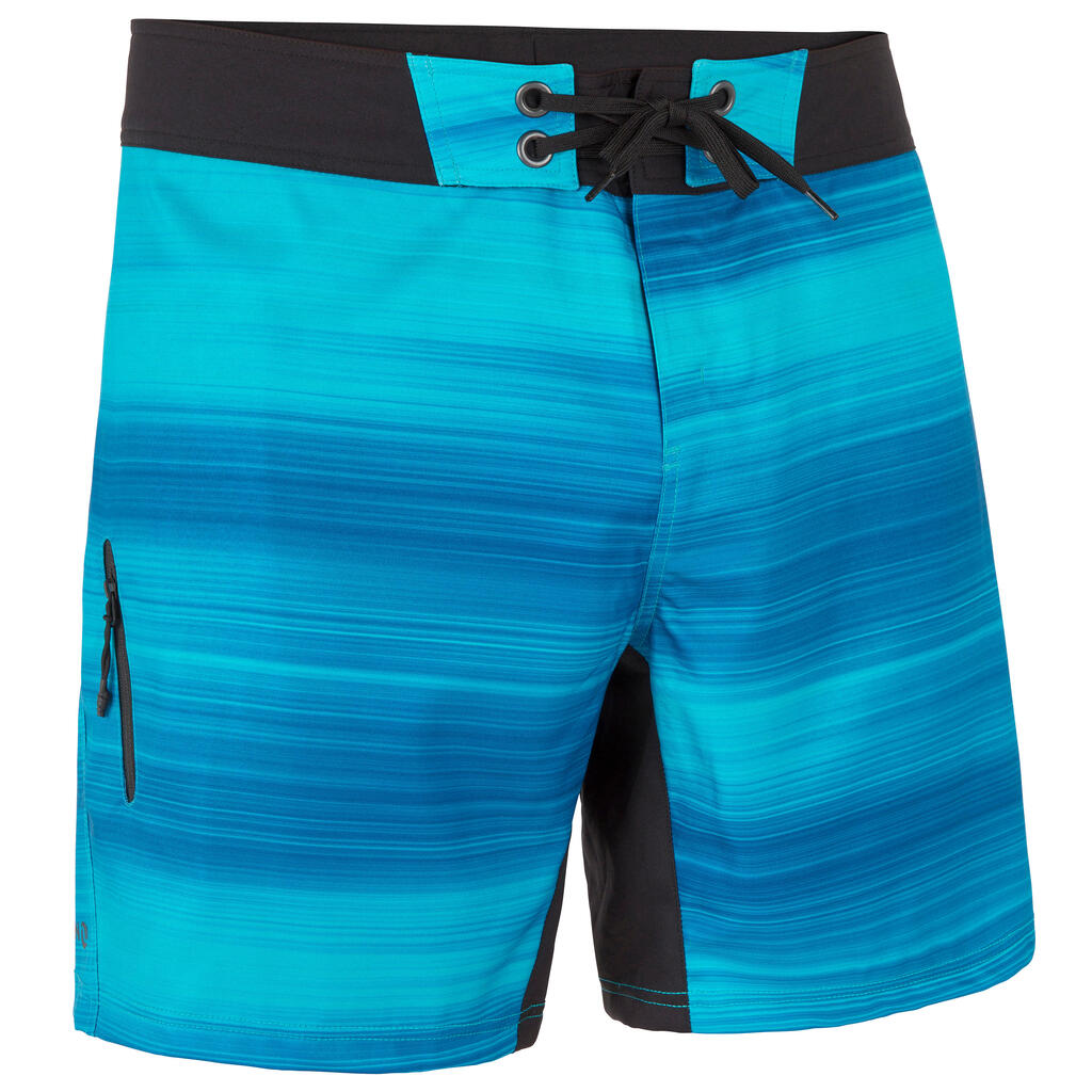 Boardshorts Surfen Herren kurz  500 Fast blau