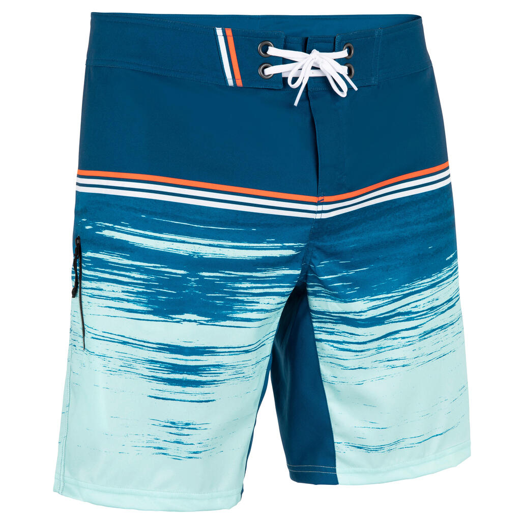 Surf boardshort standard 500 patch kaki