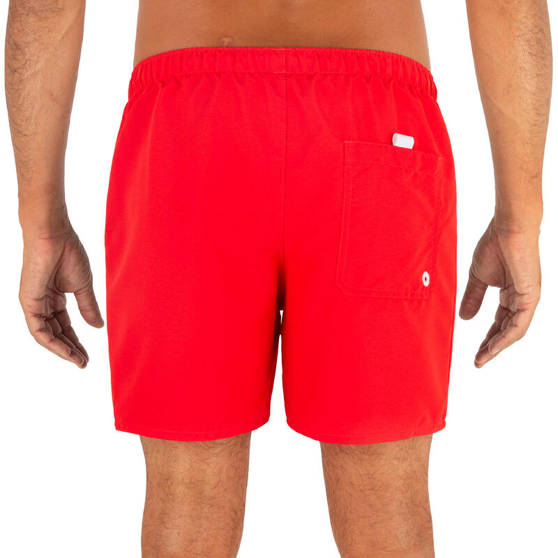 Korte boardshort voor surfen Hendaia NT rood