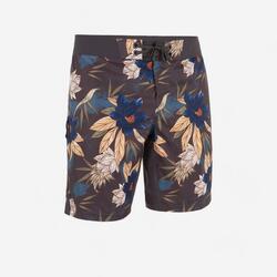 Costume mare uomo 500 FLOWERS kaki
