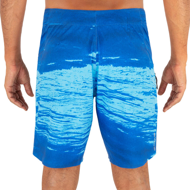 Szörfös boardshort 900S Trash, standard változat, kék 