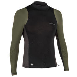 เสื้อโต้คลื่นแขนยาวป้องกันรังสียูวีสำหรับผู้ชายรุ่น 500 (สีกากี)