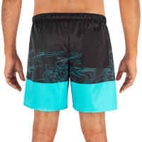 Surfing Short Boardshorts 100 - Blockoi Turquoise