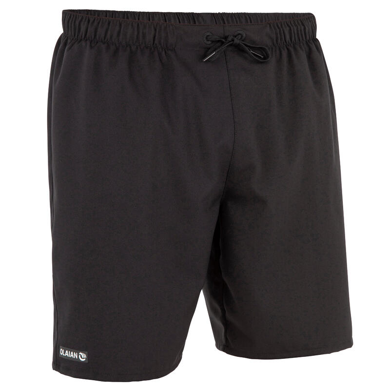 Surf boardshort standard 100 Simple Black