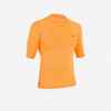 Men's Surfing Short Sleeve UV Protection Top T-Shirt 100 - Mandarin