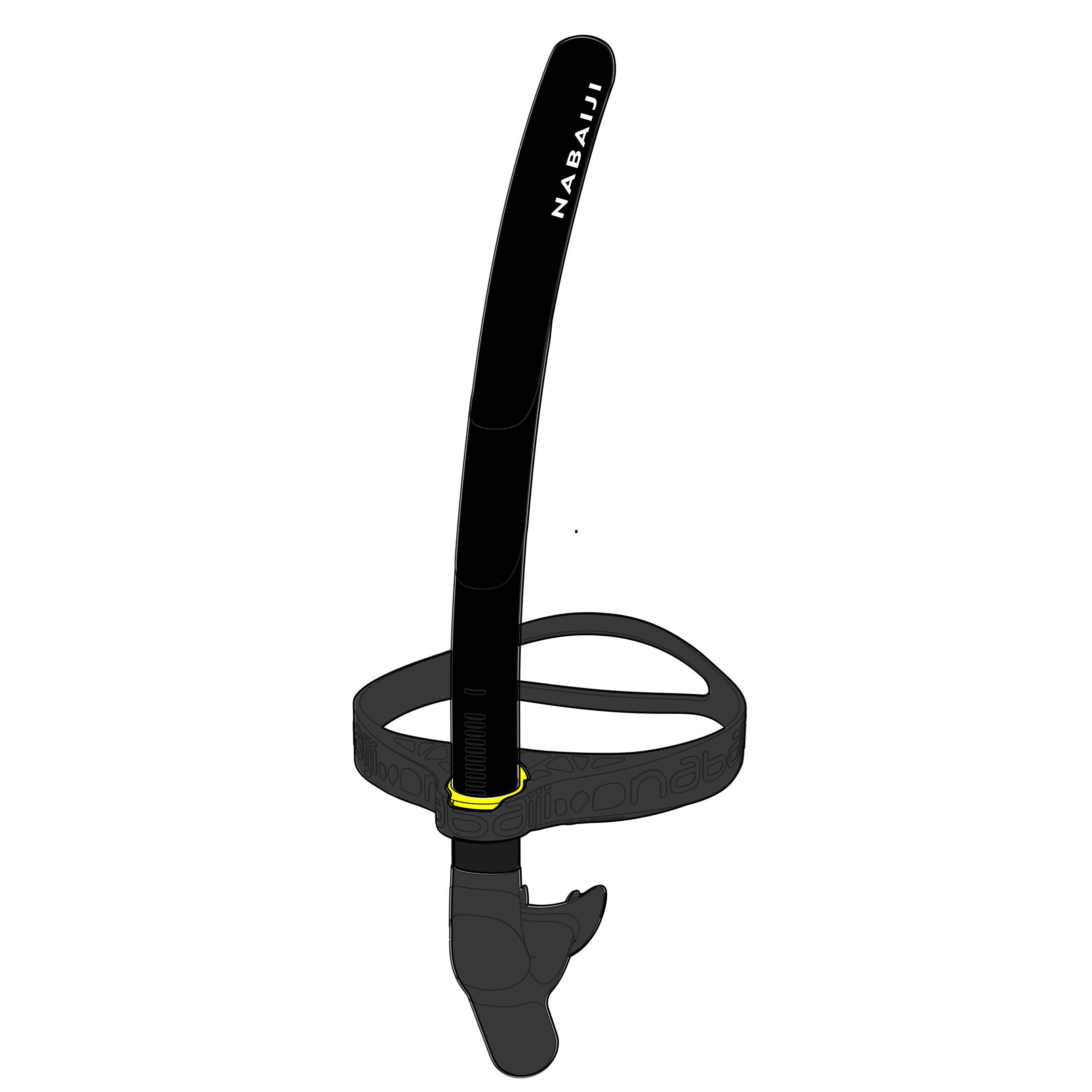 Swimming Snorkel Centre Mounted Size L -  5