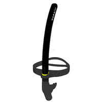 Swimming Front-Mounted Snorkel 500 Size L - Blue Yellow