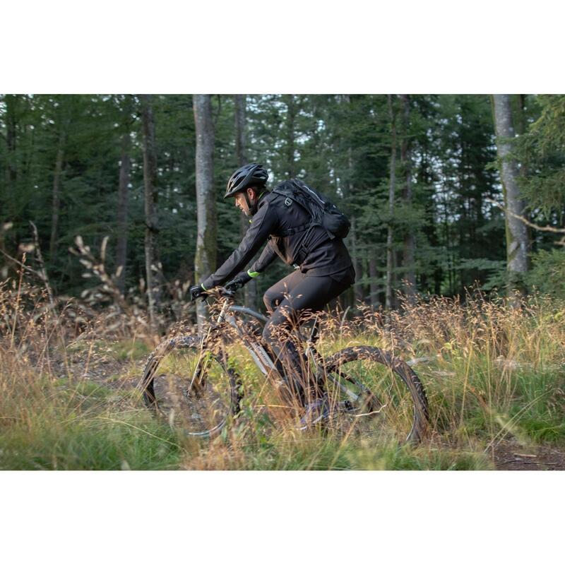 Cuissard long hiver de vélo VTT EXPL 500 noir homme