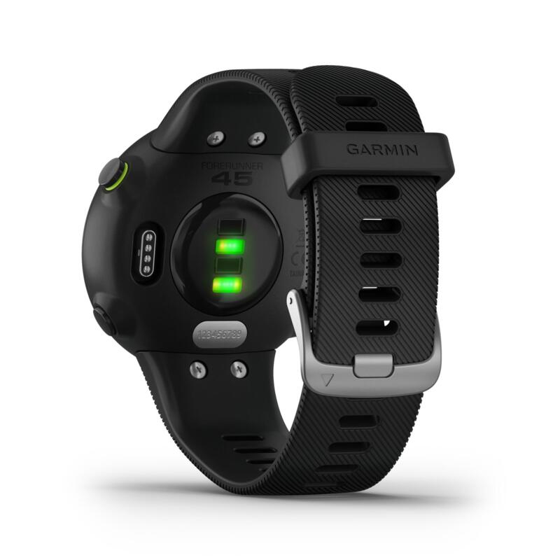 MONTRE GPS RUNNING FORERUNNER 45 NOIRE GARMIN | Decathlon