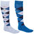 Chaussettes équitation enfant adulte LOSANGES  marine/bleu pétrole  X 2 paires