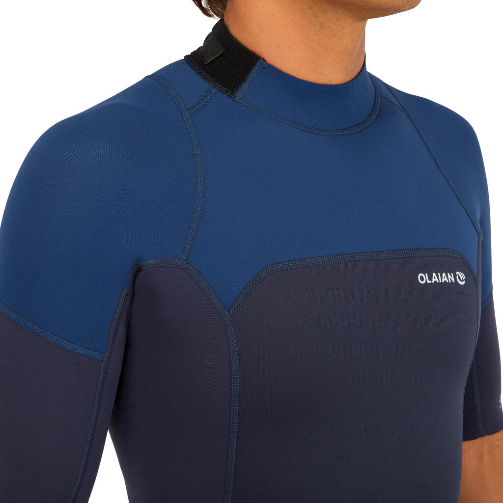 Men's Surfing Stretch Neoprene Shorty Wetsuit 500 - Blue