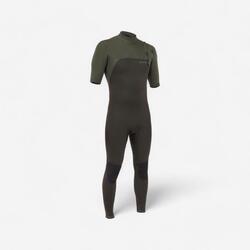 Surfwetsuit voor heren Pro John 900 neopreen kaki