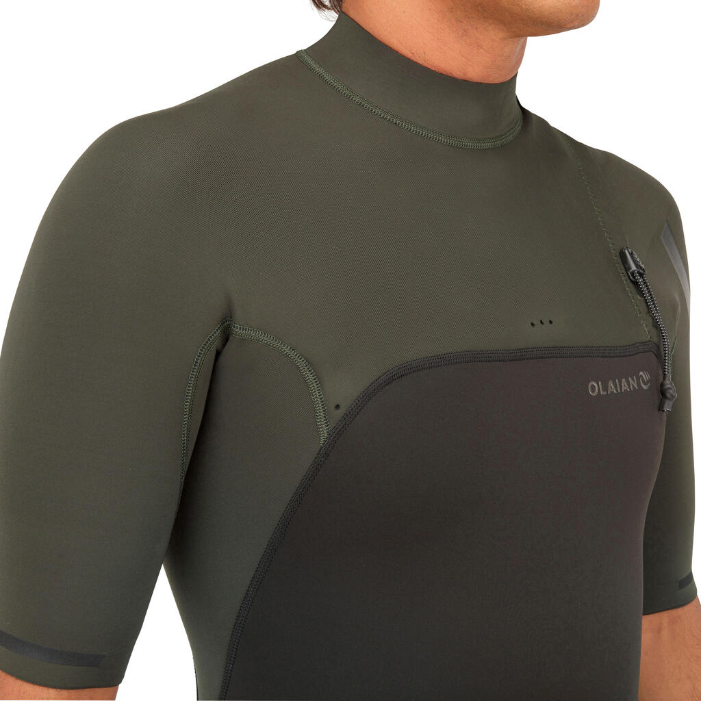 Men's Surfing Neoprene Wetsuit Pro John 900 -Khaki