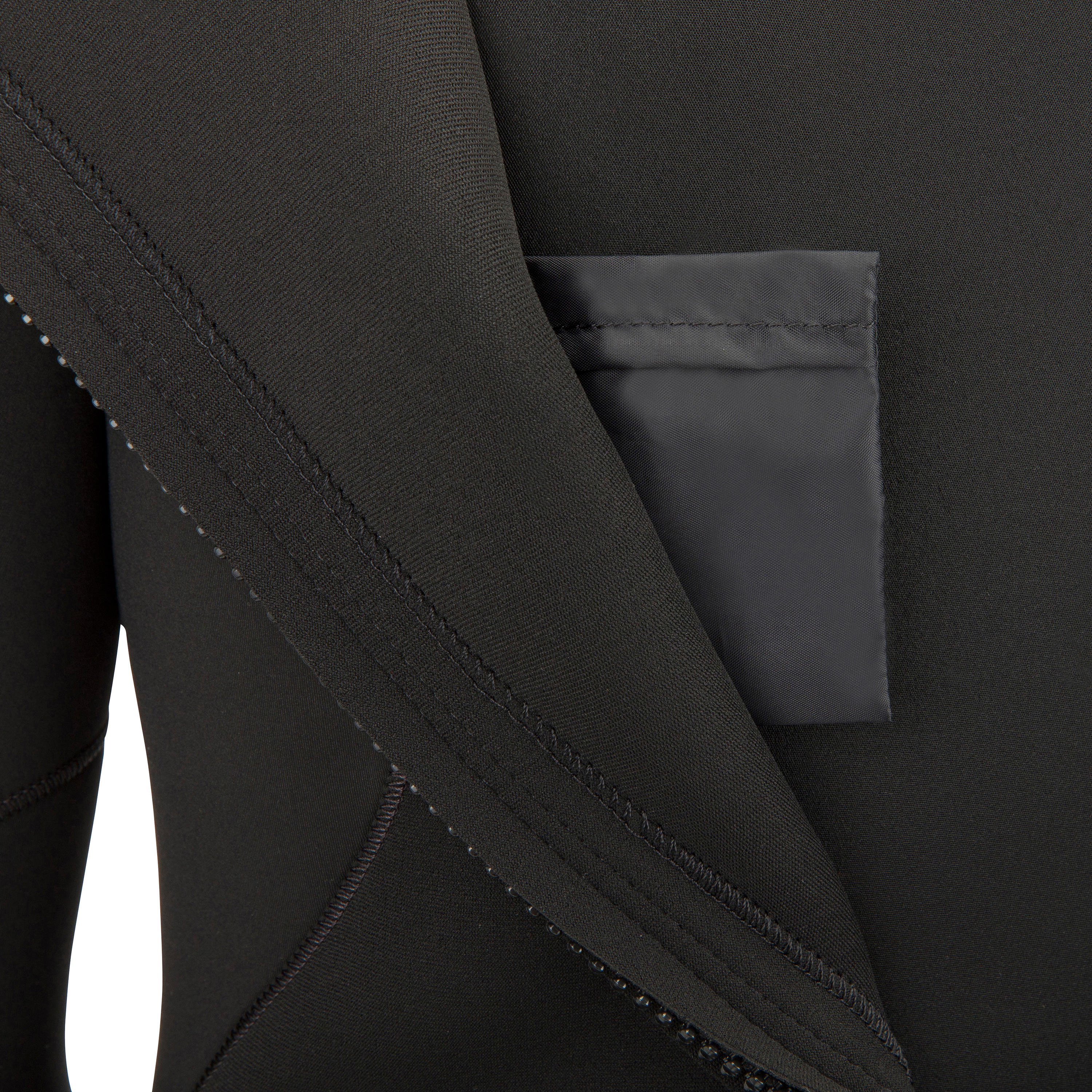 Traje de surf hombre 4/3mm negro gris 5/10