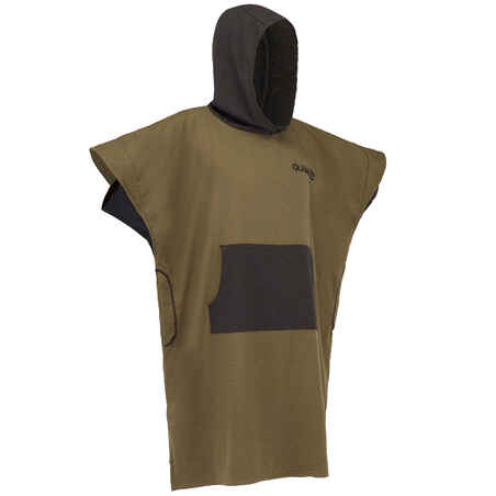 Adult Surf Poncho 500 - Khaki