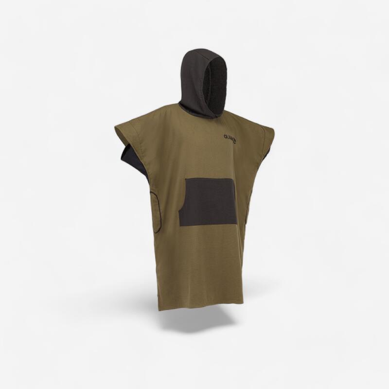 PONCHO SURF 500 ADULTE Kaki