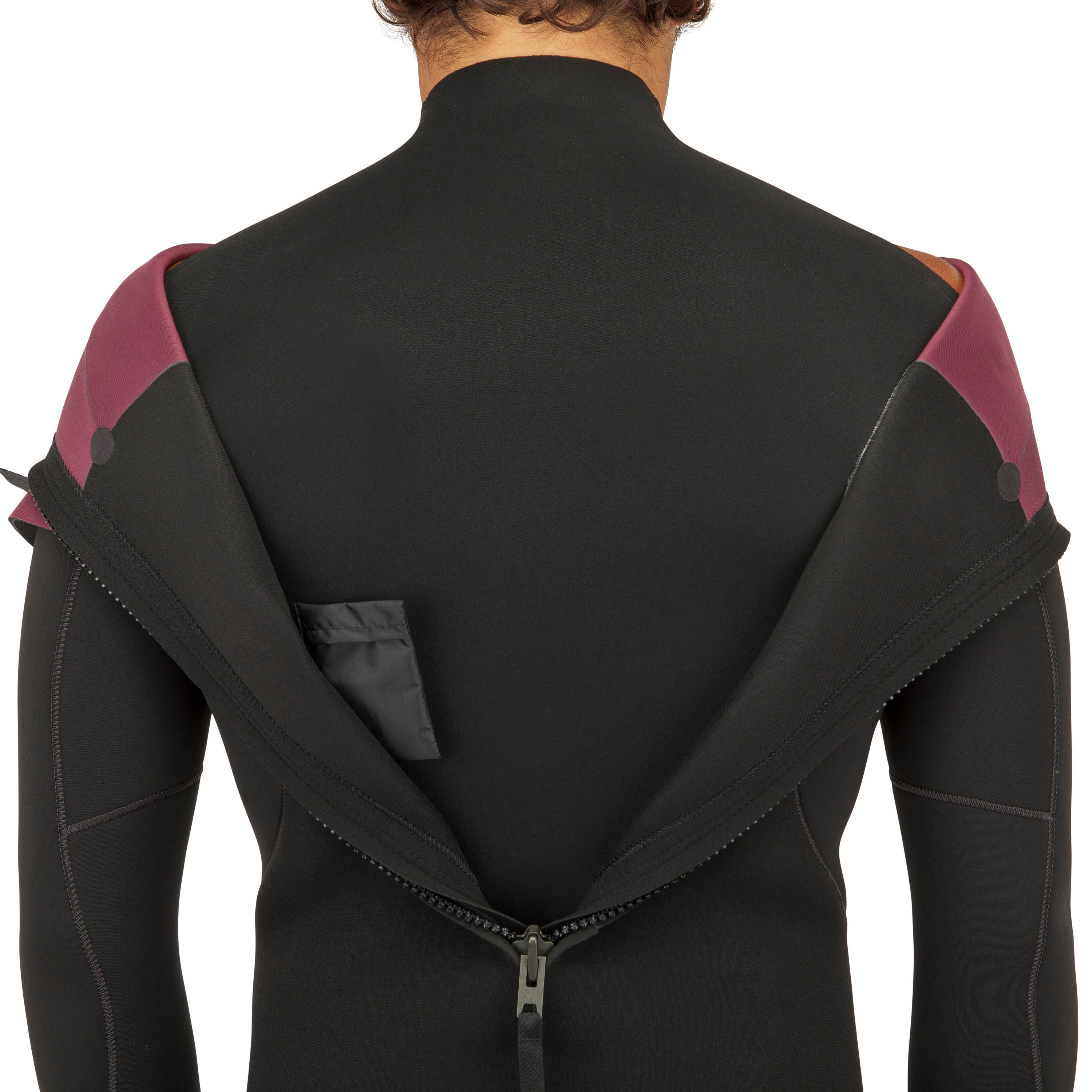 Men's Surf Wetsuit 4/3 mm Neoprene - 500 CW Black - OLAIAN