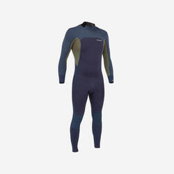 OLAIAN Erkek Wetsuit - Neopren Kaplamalı - 3/2 mm - Mavi / Haki - 500