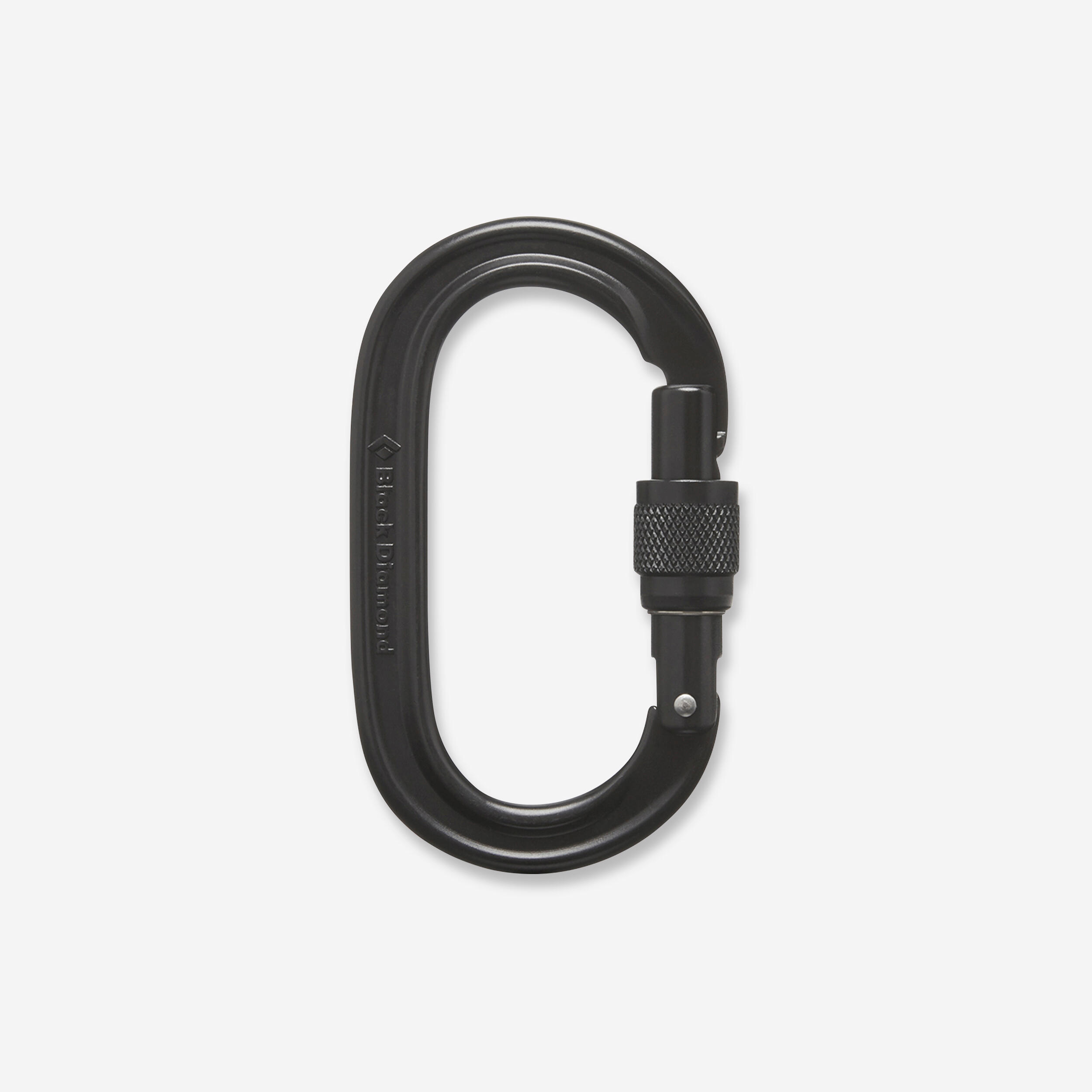 BLACK DIAMOND SYMMETRICAL CLIMBING AND MOUNTAINEERING SAFETY CARABINER - OVAL KEYLOCK