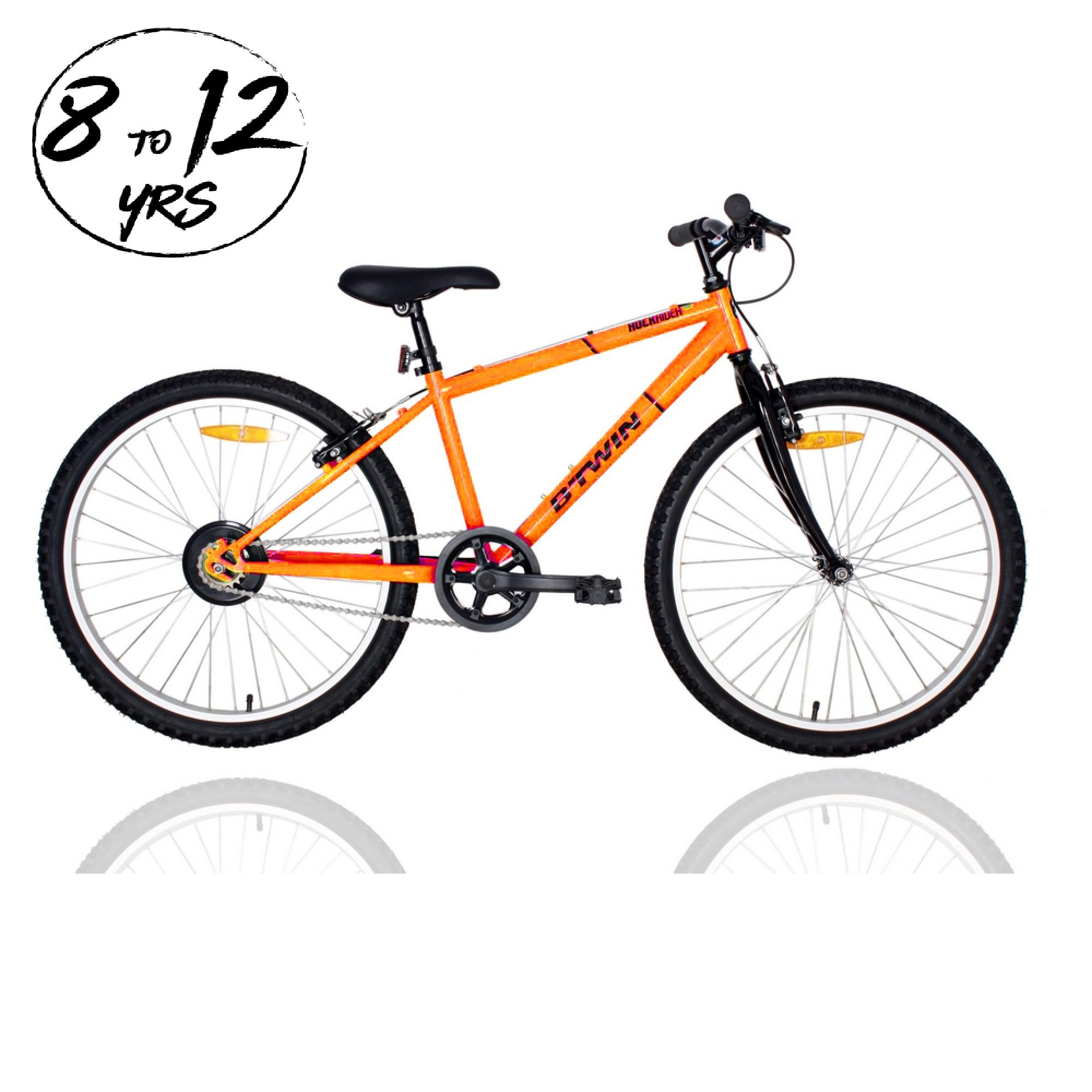decathlon orange bike