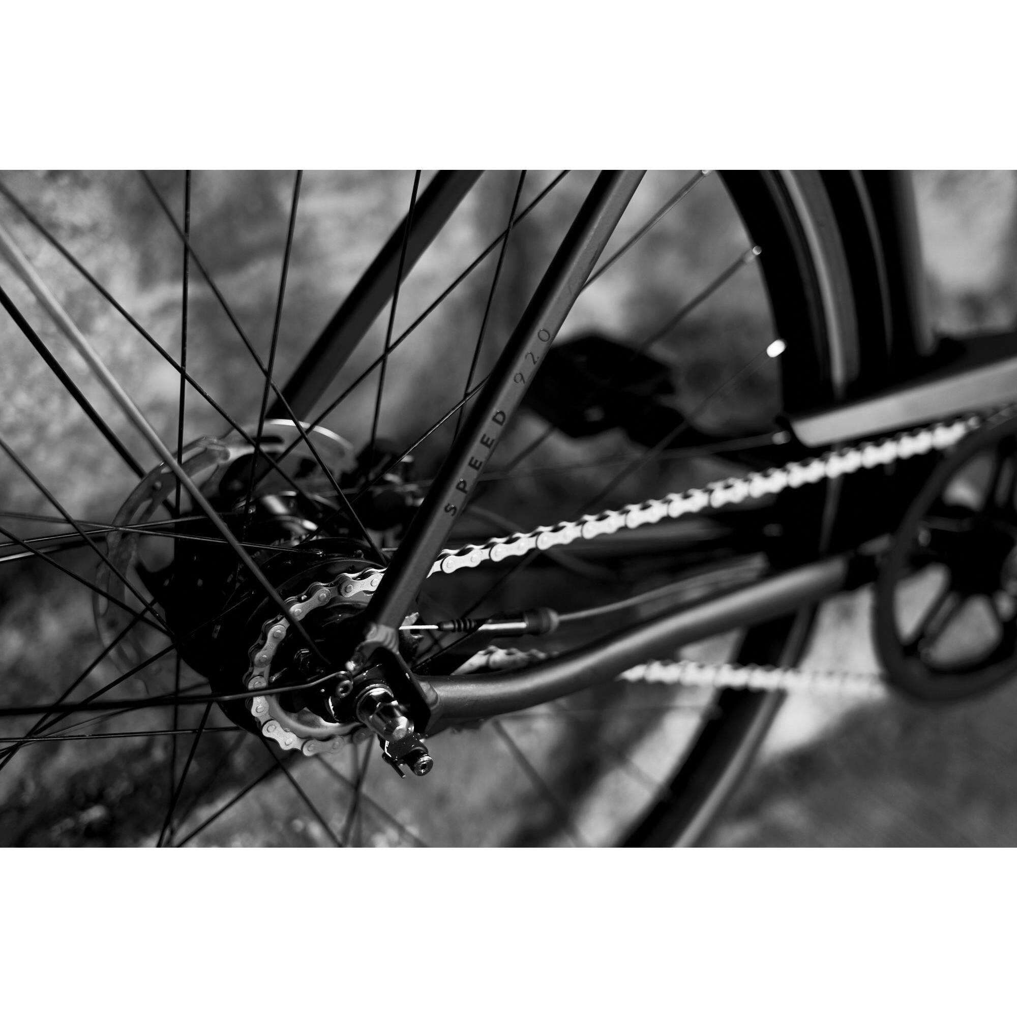 Bici città ELOPS SPEED 920 nera ELOPS | DECATHLON