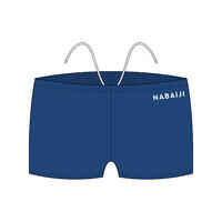 BOYS' SWIMMING BOXER BASIC 100 - BLUE