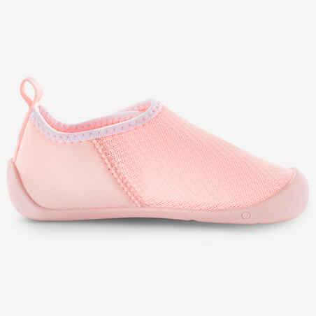 Zapatos para gimnasia infantil antideslisantes para Bebé Domyos 100 rosado claro