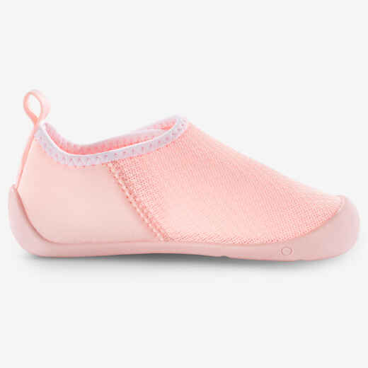 
      Zapatos para gimnasia infantil antideslisantes para Bebé Domyos 100 rosado claro
  