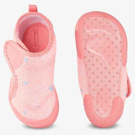 Turnschuhe atmungsaktiv Baby Light Babyturnen rosa mit Print
