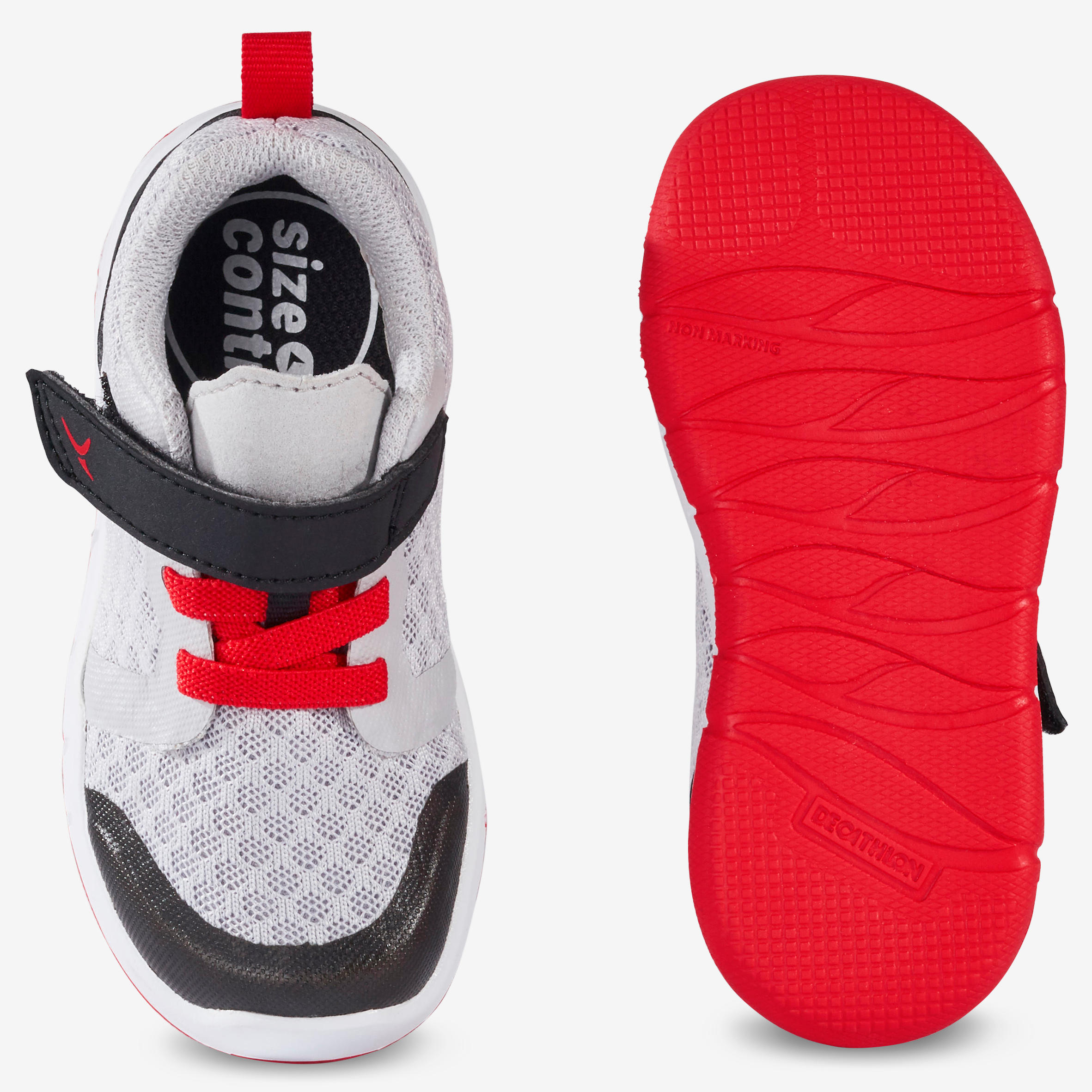 520 I Learn Breathable+++ Gym Shoes - Grey/Red 4/9