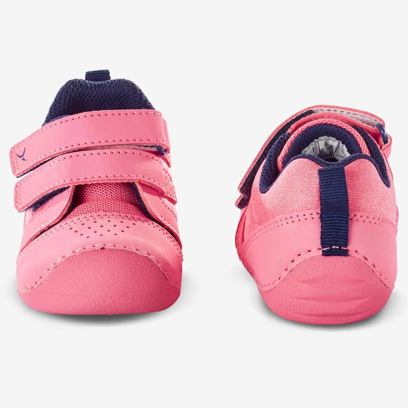 Zapatillas gimnasia flexible Bebés Domyos I Move 500 rosa claro tallas 20 al 24