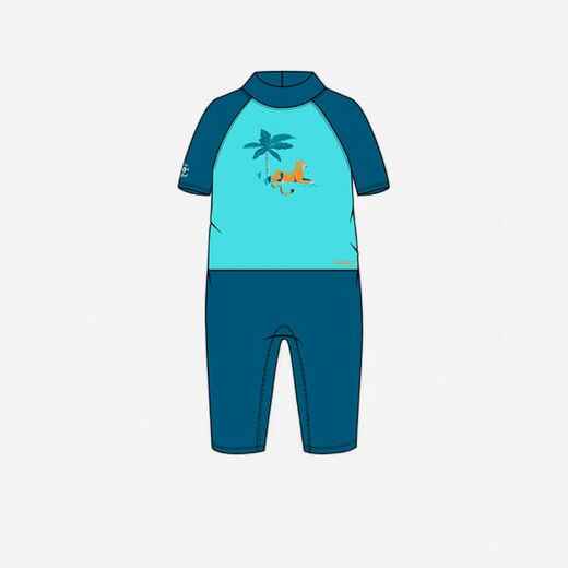 
      Baby / Kids' short-sleeve UV-protection swimming suit - Blue Print
  