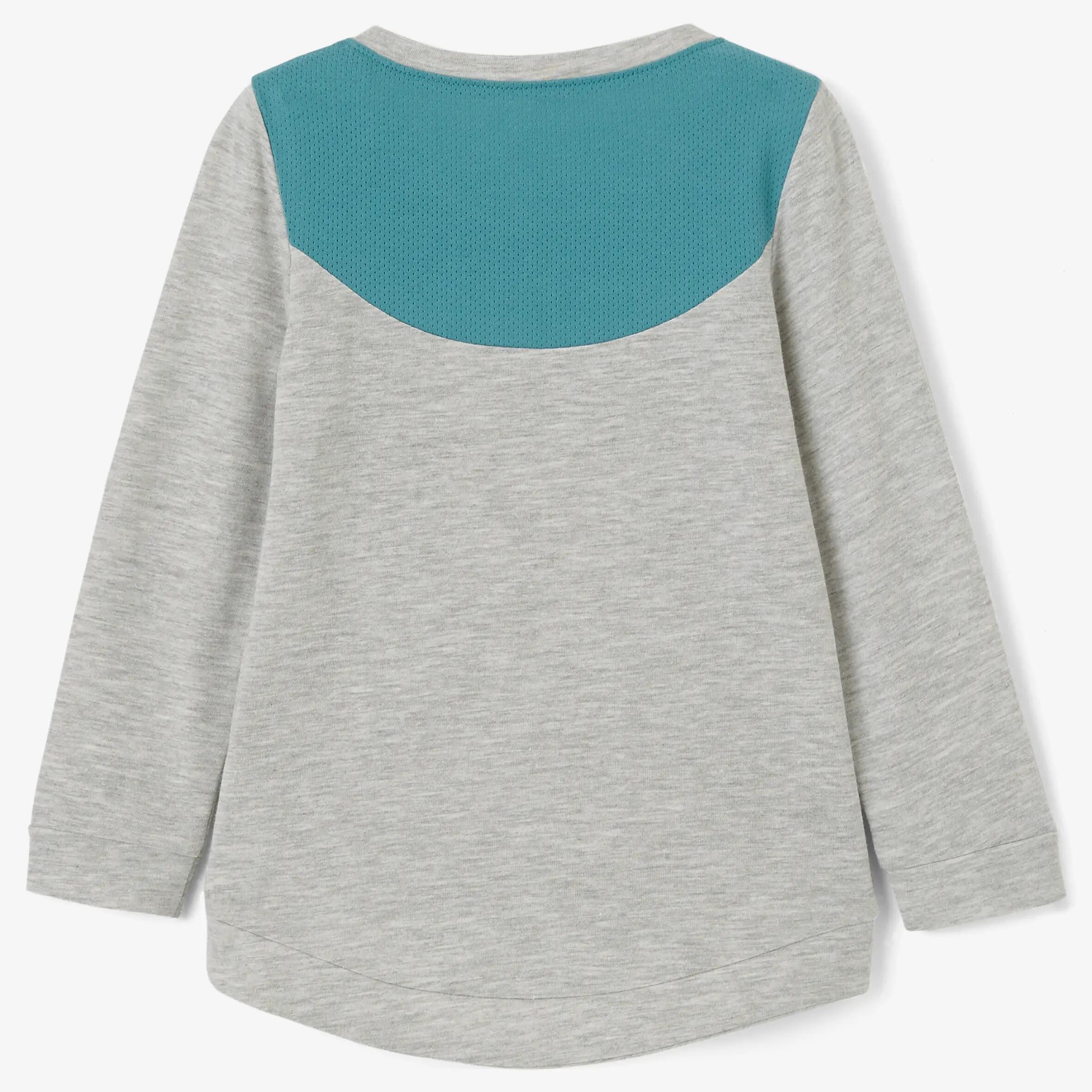 Baby Gym Long-Sleeved T-Shirt 500 - Grey/Green 3/9
