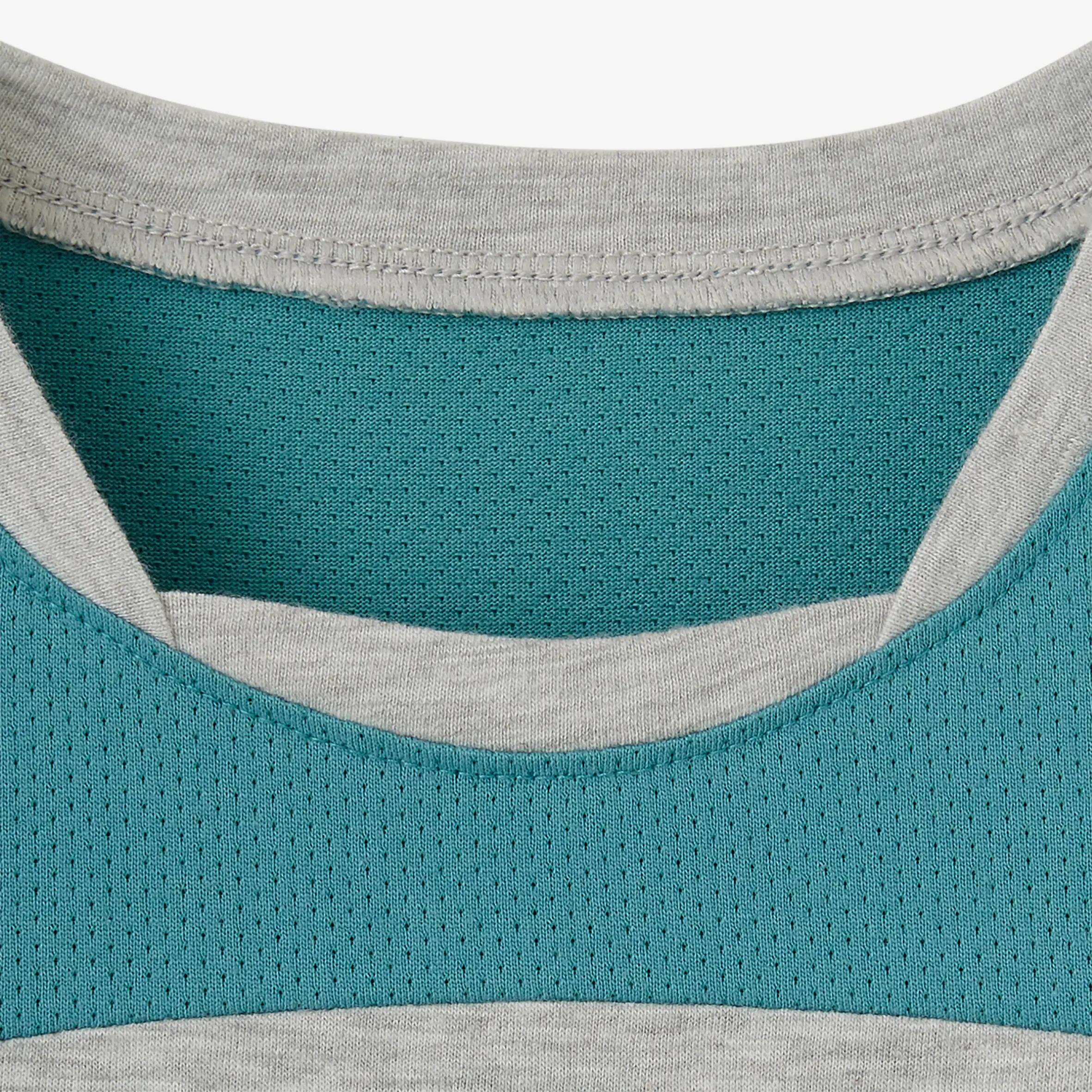 Baby Gym Long-Sleeved T-Shirt 500 - Grey/Green 4/9