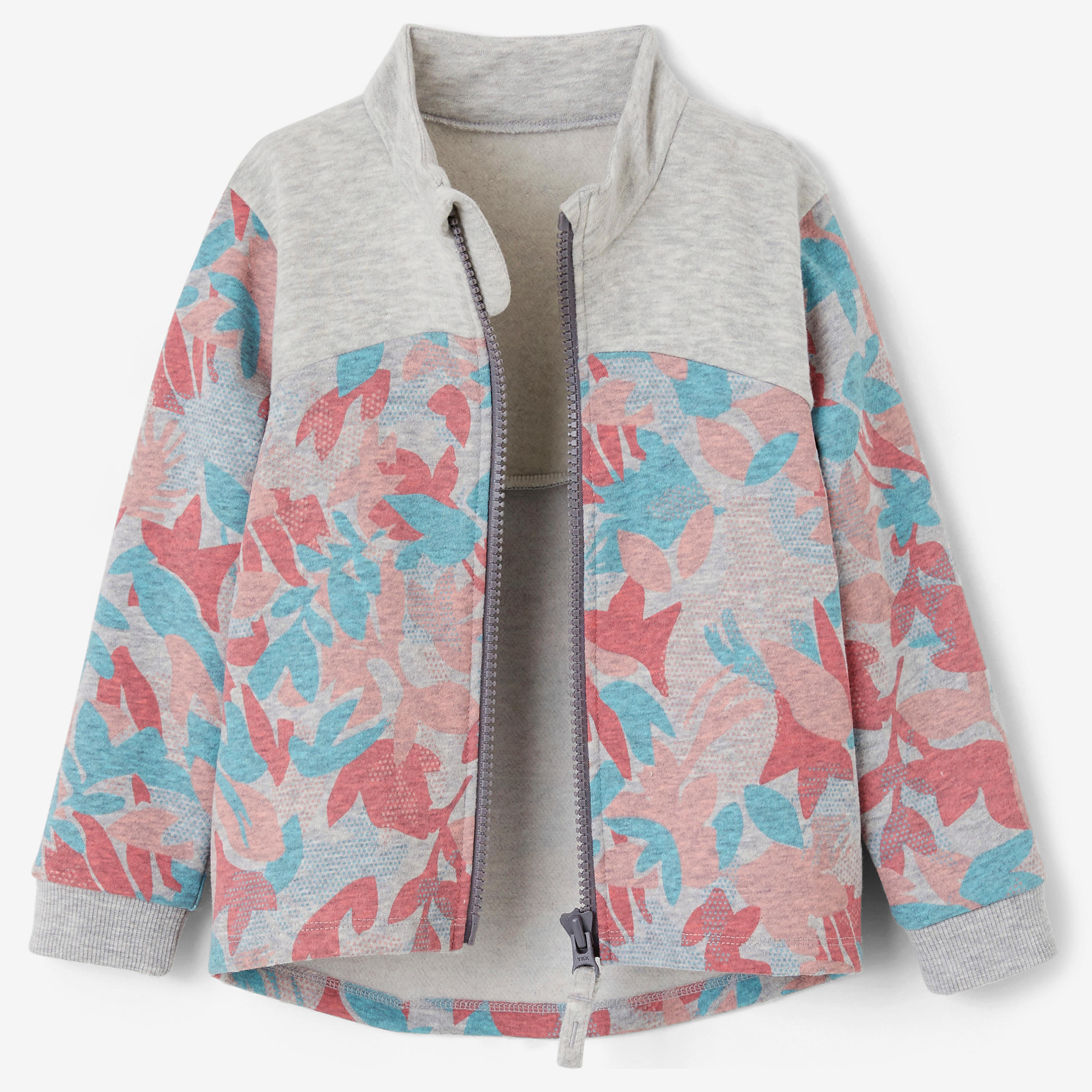 120 Baby Gym Jacket - Grey/Pink 3/10