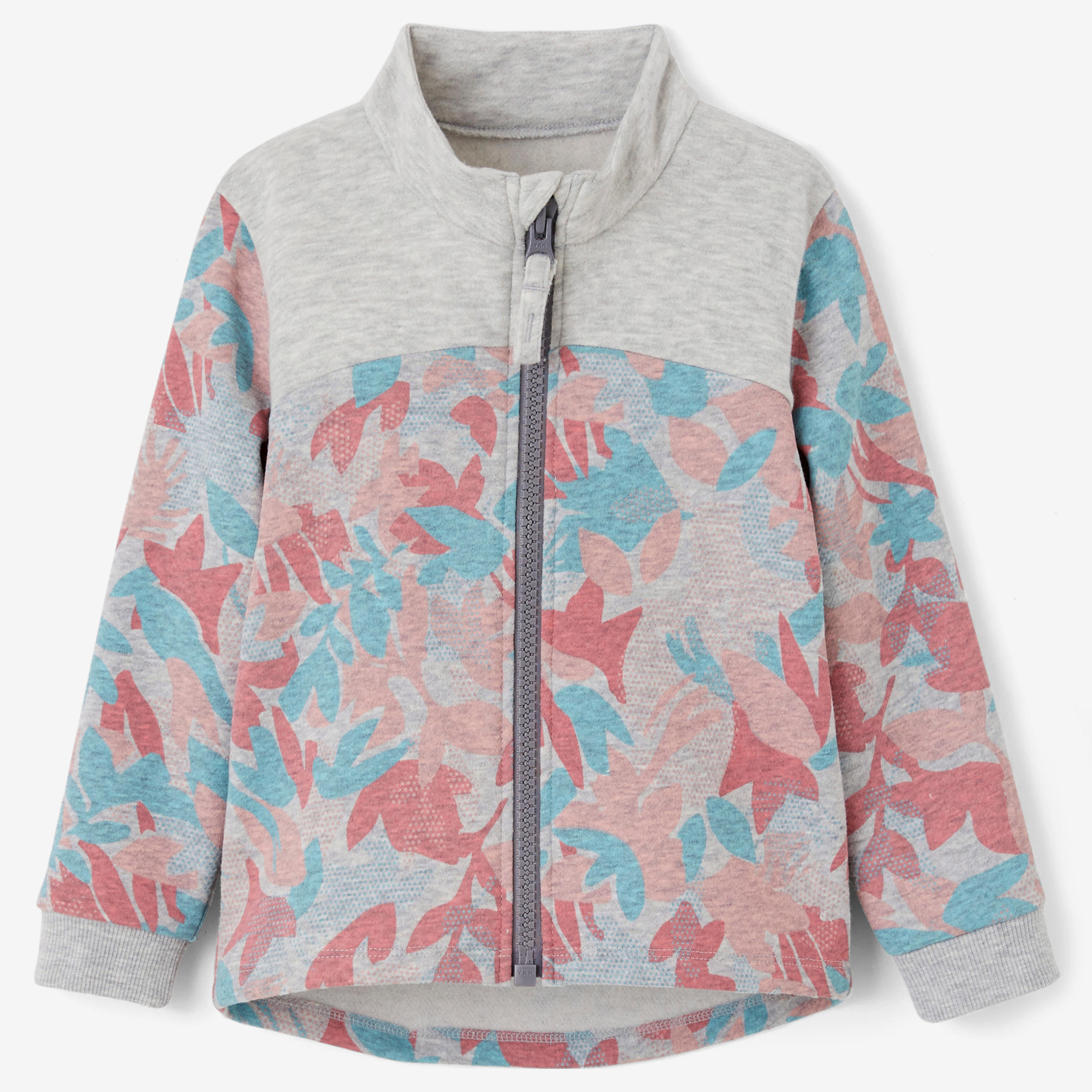 120 Baby Gym Jacket - Grey/Pink 2/10