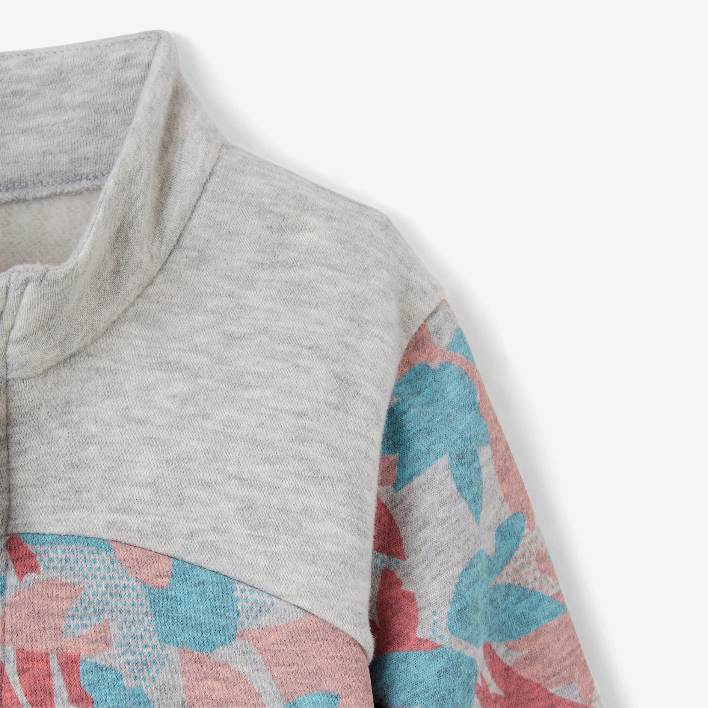 120 Baby Gym Jacket - Grey/Pink 5/10