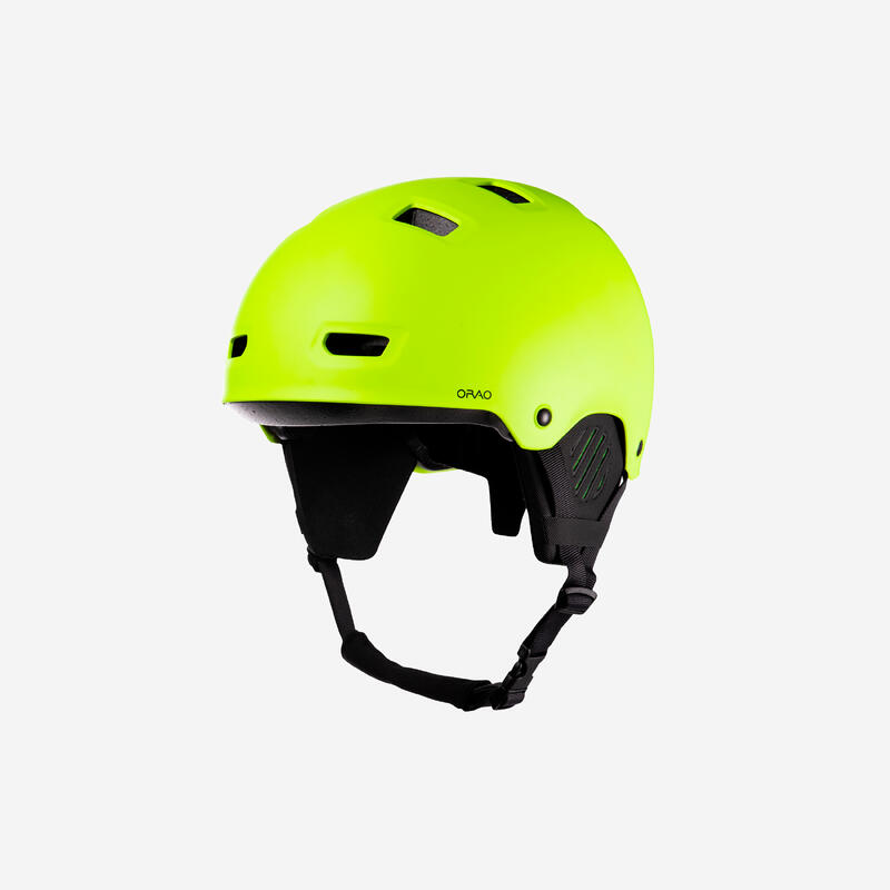 KS kitesurfing helmet 500 neon yellow