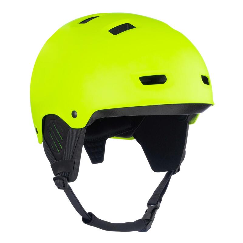Helm voor kitesurfen wingfoilen KS500 fluogeel