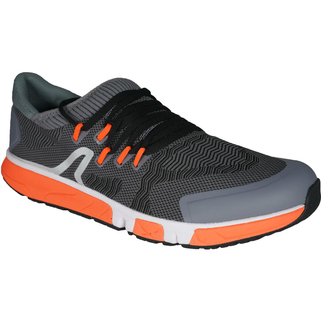 Freizeitschuhe Walking athletisches Gehen RW 900 Langstrecke grau/orange