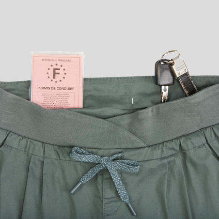 Жіночі штани 500 Fit для туризму - Хакі