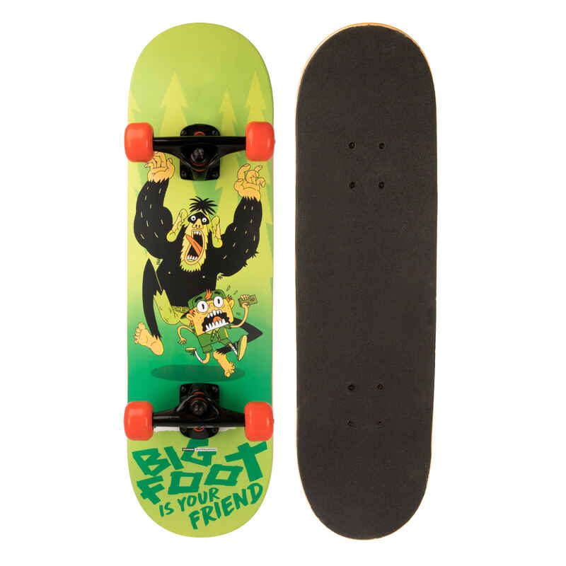Skateboard Mid100 Big Foot für Kinder 5–7 Jahre grün Media 1