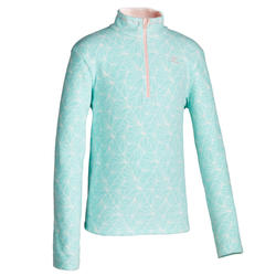 Children's Hiking fleece MH100 CN 7-15 yrs - green