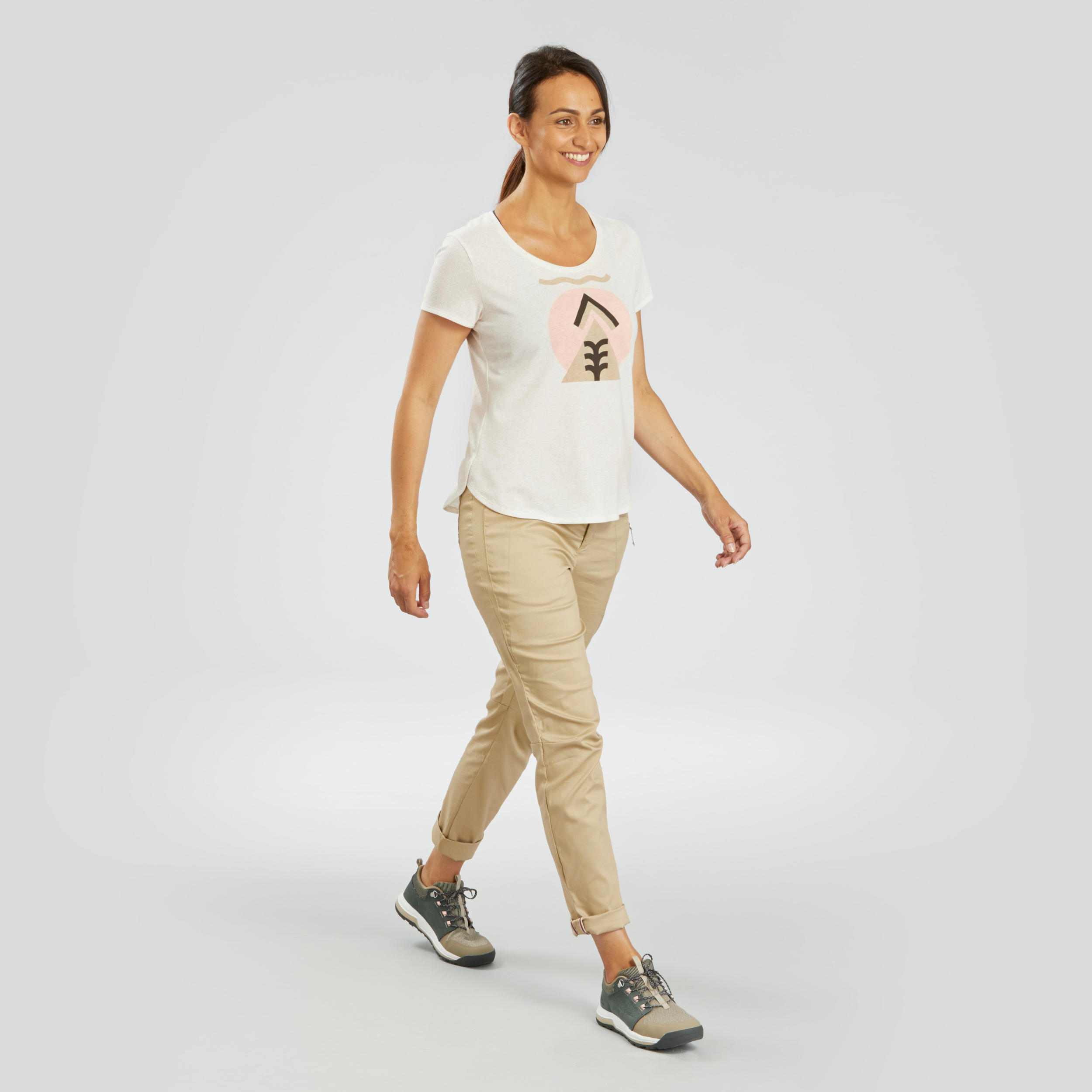 QUECHUA Women's Hiking T-shirt - NH500