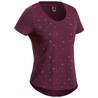 Women Hiking Breathable T-shirt - NH500 Bordeaux