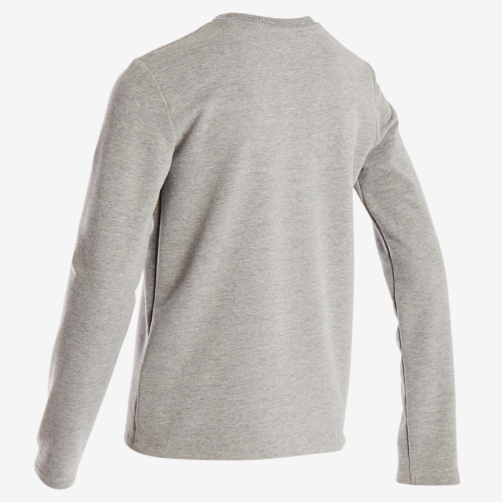 100 Boys' Gym Sweatshirt - Light Grey 3/5