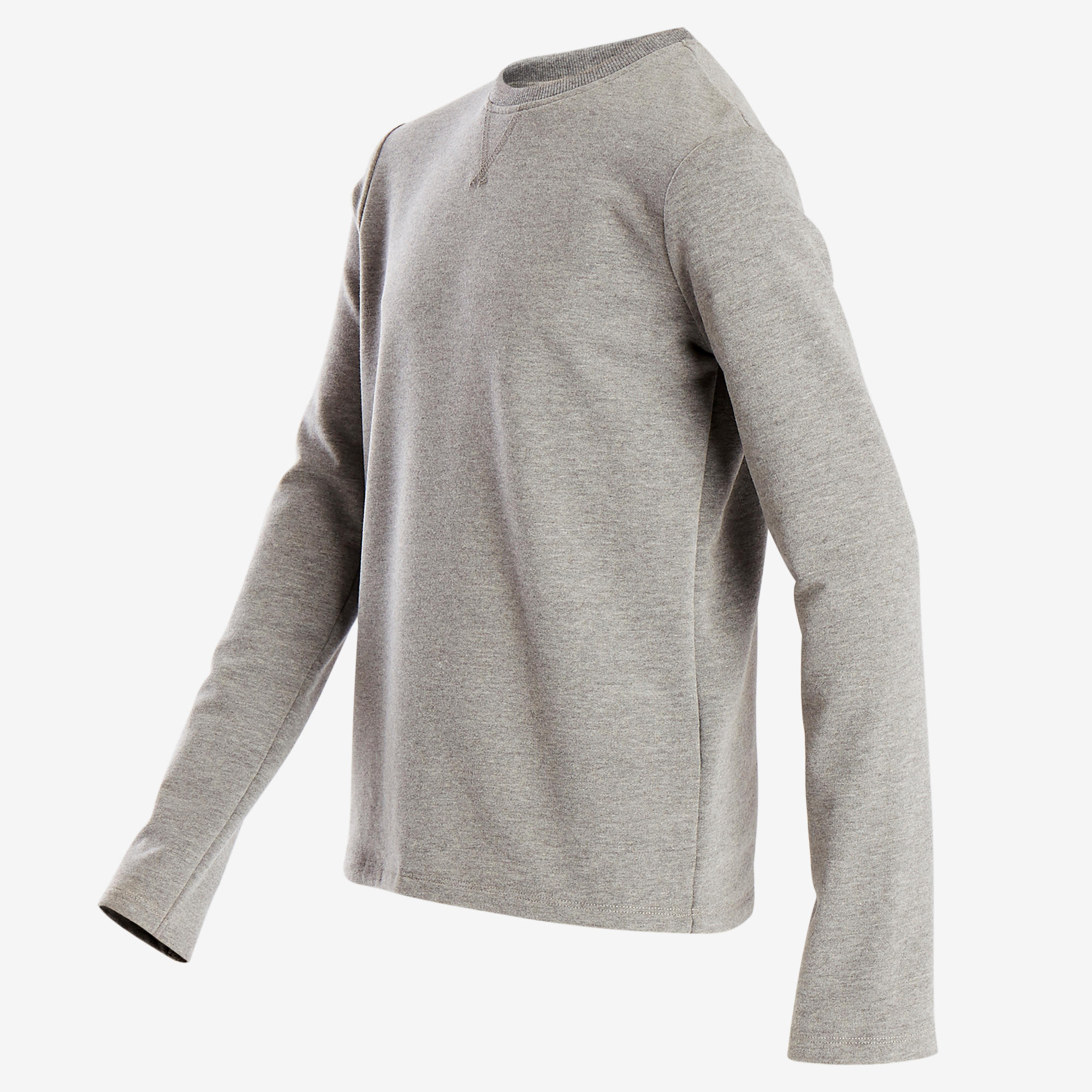 100 Boys' Gym Sweatshirt - Light Grey 2/5