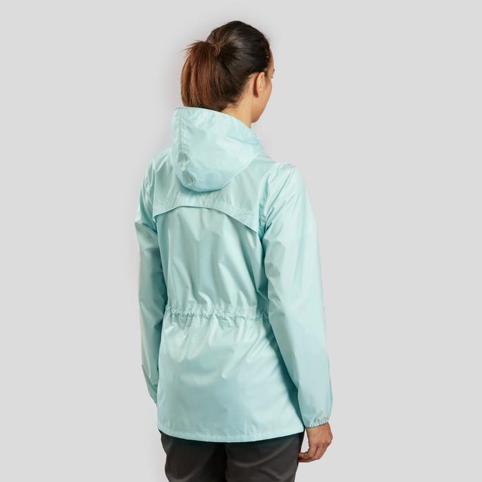 Women's country walking raincoat NH100 Raincut Full Zip Decathlon